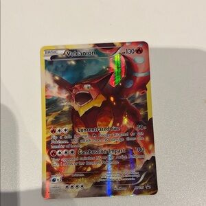 Pokemon Volcanion Red Yellow Holo Card